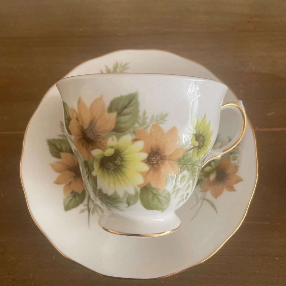 Vintage Royal Vale teacup and saucer set